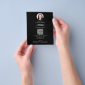 黒い公証人署名エージェントのQuillロゴの写真 チラシ (手)