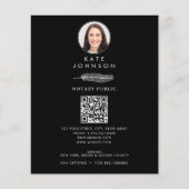 黒い公証人署名エージェントのQuillロゴの写真 チラシ (正面)