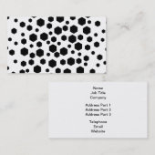 黒い六角形 名刺 (正面/裏面)