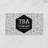 黒い六角形-抽象芸術300117 名刺 (正面)