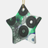 黒い円の謎と暗い セラミックオーナメント (左)