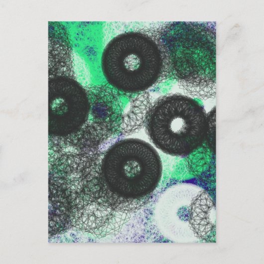 黒い円の謎と暗い ポストカード (正面)