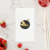 黒い円を描いたゴールデントンボ (インサイチュ)