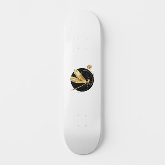 黒い円を描いたゴールデントンボ スケートボード (正面)
