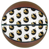 黒い円を描いたゴールデントンボ バスケットボール (正面)