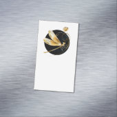 黒い円を描いたゴールデントンボ マグネット名刺 (インサイチュ)