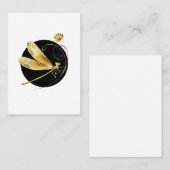 黒い円を描いたゴールデントンボ 名刺 (正面/裏面)