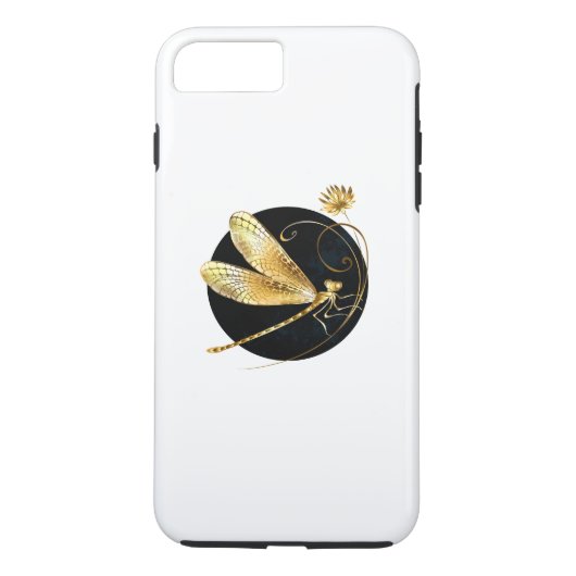 黒い円を描いたゴールデントンボ Case-Mate iPhoneケース (裏面)