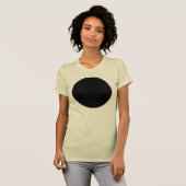 黒い円 Tシャツ (正面フル)