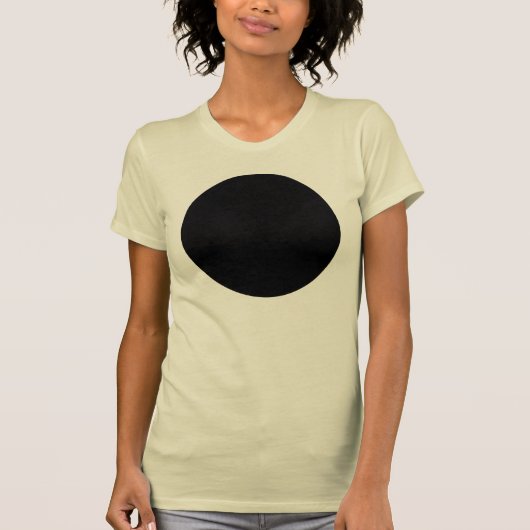 黒い円 Tシャツ (正面)
