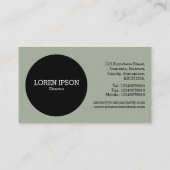 黒い円v2 – ウォームグレー 名刺 (裏面)