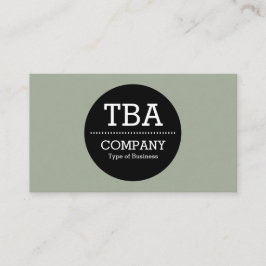 黒い円v2 – ウォームグレー 名刺