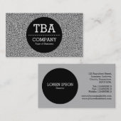 黒い円v2 – クレキュレパターン 名刺 (正面/裏面)
