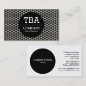 黒い円v2 – ハニカムウォーム 名刺 (正面/裏面)