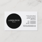 黒い円v2 – ハニカム 名刺 (裏面)