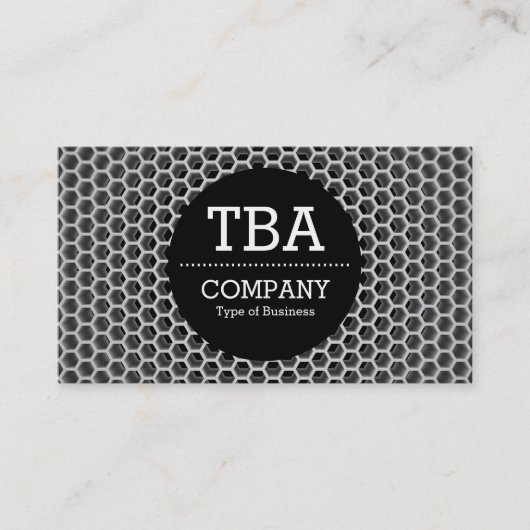 黒い円v2 – ハニカム 名刺 (正面)