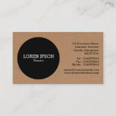 黒い円v2 -板紙箱 名刺 (裏面)