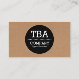 黒い円v2 -板紙箱 名刺