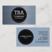 黒い円v3 – クロムチューブ 名刺 (正面/裏面)