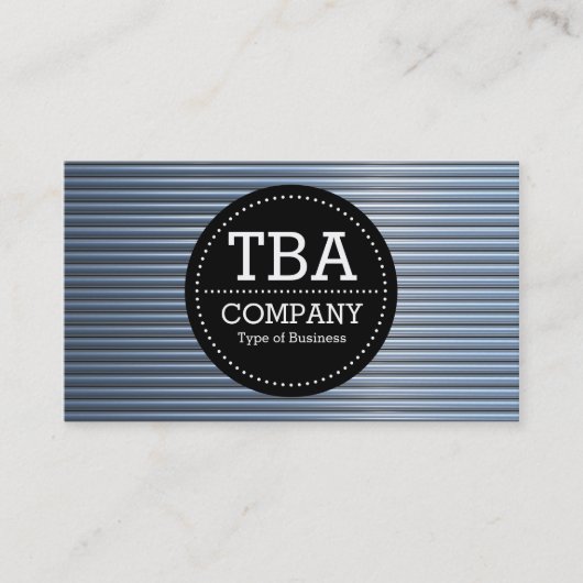 黒い円v3 – クロムチューブ 名刺 (正面)
