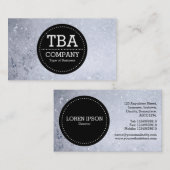 黒い円v3 – シャボン玉 名刺 (正面/裏面)