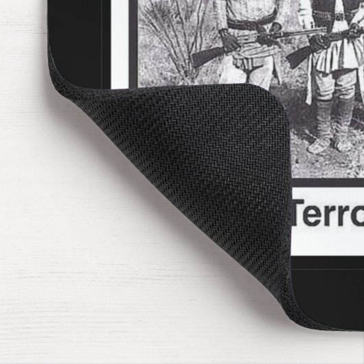 黒い写真のインドの自国の保安 マウスパッド (コーナー)