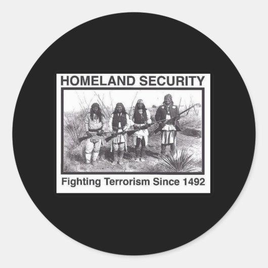 黒い写真のインドの自国の保安 ラウンドシール (正面)