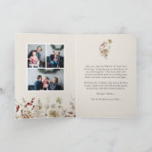 黒い写真の折り畳みホリデーカード カード (内部)