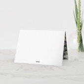 黒い写真エレガントコラージメリークリスマスカード シーズンカード (裏面)