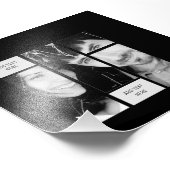 黒い写真文字テンプレート – 任意のギフトに転送 フォトプリント            (角)