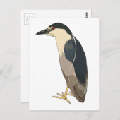 黒い冠を持つヤギ ポストカード (正面/裏面)