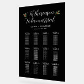 黒い冬の結婚式のシーティンググラフアクリル記号 アクリルサイン (傾斜)