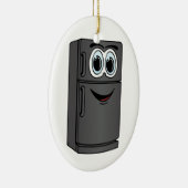 黒い冷蔵庫マンガ セラミックオーナメント (右)