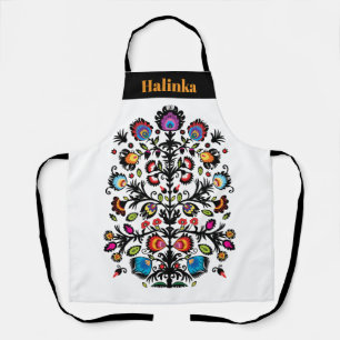 黒い切り抜きワイシナンキの民話 エプロン