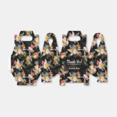 黒い切妻の上のパイナップルの花 フェイバーボックス (折り畳みなし)