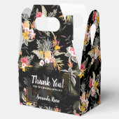 黒い切妻の上のパイナップルの花 フェイバーボックス (オープン)