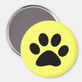 黒い前紙黄色のプリント マグネット (正面/裏面)