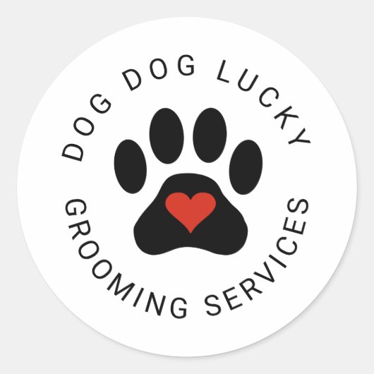 黒い前足のシール ラウンドシール (正面)