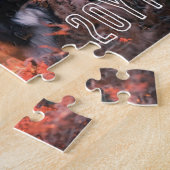 黒い前足10年を追加ペットフォトコラージュ ジグソーパズル (側面)