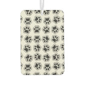 黒い前足、犬の前足、猫の前足、輪郭 カーエアーフレッシュナー (裏面)