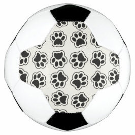 黒い前足、犬の前足、猫の前足、輪郭 サッカーボール