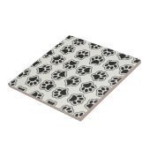 黒い前足、犬の前足、猫の前足、輪郭 タイル (側面)