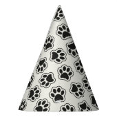 黒い前足、犬の前足、猫の前足、輪郭 パーティーハット (左)