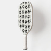 黒い前足、犬の前足、猫の前足、輪郭 ピックルボールラケット (左)