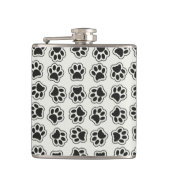 黒い前足、犬の前足、猫の前足、輪郭 フラスク (正面)