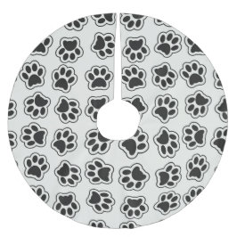 黒い前足、犬の前足、猫の前足、輪郭 ブラッシュドポリエステルツリースカート