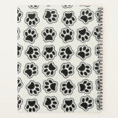 黒い前足、犬の前足、猫の前足、輪郭 プランナー手帳 (裏面)