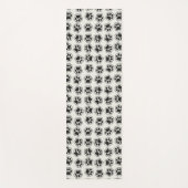 黒い前足、犬の前足、猫の前足、輪郭 ヨガマット (正面)