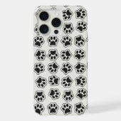 黒い前足、犬の前足、猫の前足、輪郭 iPhoneケース (裏面)