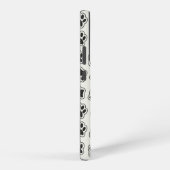 黒い前足、犬の前足、猫の前足、輪郭 SAMSUNG GALAXYケース (右側面)